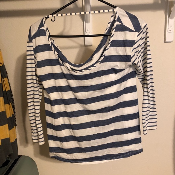 AE Striped Drape Top - Picture 2 of 3